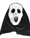 Screaming Face Mask with Hood (White)