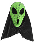 Cracked Alien Mask with Hood