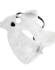 White Cat Lace Mask