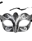 Fancy Glitter Party Mask (Silver)