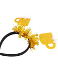Gold Beer Glitter Headband