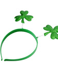 St Patricks Day Glitter Clover Headband