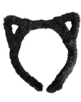 Fluffy Black Cat Headband