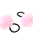 Pink Pom Pom Hair Tie (2pk)