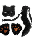 Fluffy Black Cat Costume Kit (3 Piece Set)