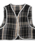 Children's Grey Checkered Vest