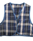 Children's Blue Checkered Vest