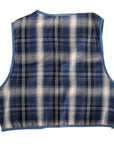 Children's Blue Checkered Vest