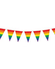 Rainbow Stripe Triangle Bunting Flags