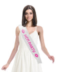 Hen Party (Lipstick Kisses) - Party Sash