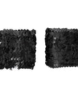 Sequin Wristbands (Black)