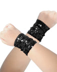Sequin Wristbands (Black)