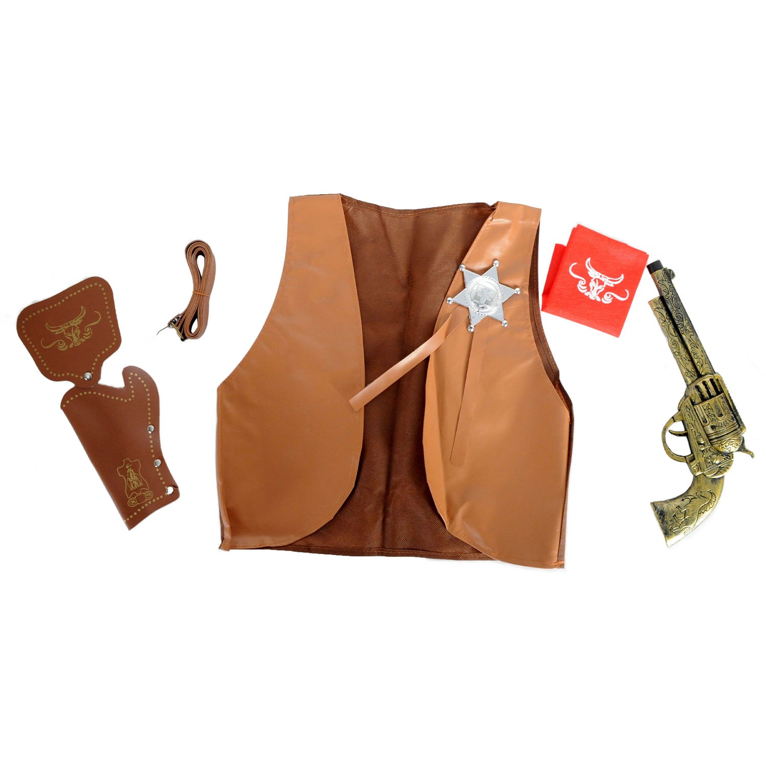 Cowboy Vest and Accessory Set