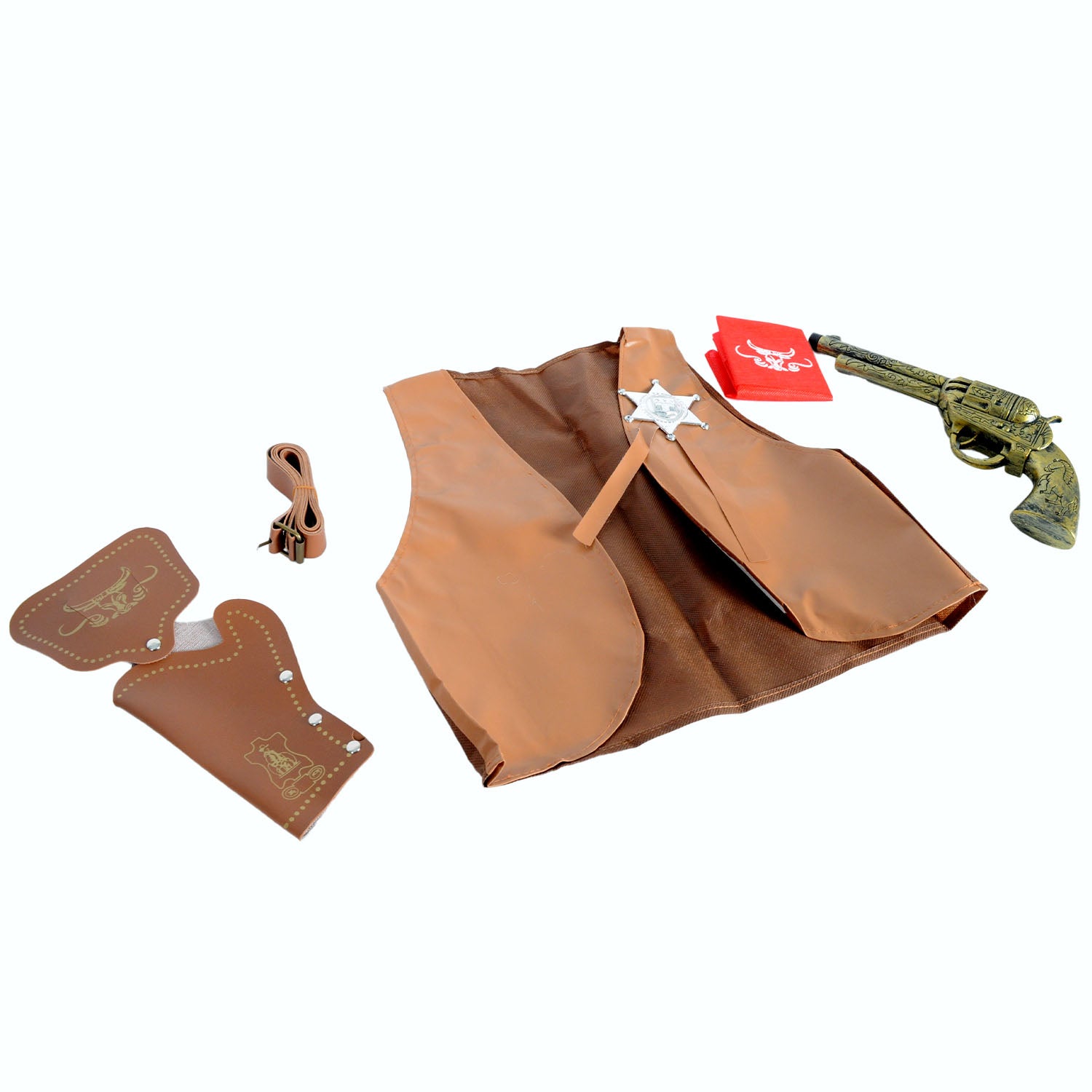 Cowboy Vest and Accessory Set