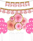Light Pink Birthday Decoration Kit (Dots)