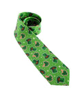 St Patrick's Day Green Hat and Clover Pattern Tie