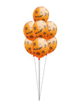 Halloween Balloons (Orange Skulls and Bats)