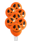 Halloween Balloons (Orange Skeleton Face)