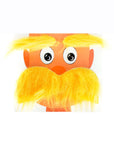 Yellow Furry Eyebrows and Moustache Set