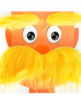 Yellow Furry Eyebrows and Moustache Set