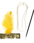 1920s Flapper Accessory Kit (Gold)