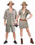 Adult Wildlife Explorer Couple Costume Set