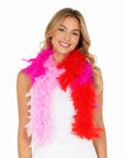 Multicoloured Feather Boa (Pinks and Reds)