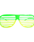 Green and Gold Lined Wayfarer Party Glasses