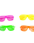 Shutter Shades Party Glasses (4pk)