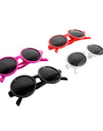 Round Diamante Diva Party Glasses (Assorted Colours)