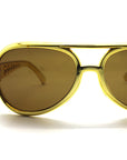 Metallic Bronze Elvis Party Glasses