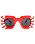 Chunky Red & White Stripe Party Glasses