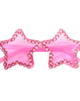 Pink Diamanté Star Party Glasses