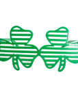 Lucky Shamrock Lined Party Glasses