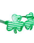 Lucky Shamrock Lined Party Glasses