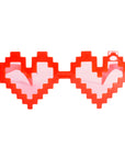 Pixel Heart Party Glasses