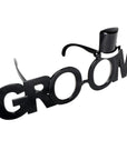 Groom Top Hat Party Glasses