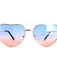Heart Party Glasses with Metal Frame (Blue/Pink Gradient)