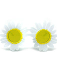 White Daisy Flower Party Glasses