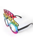 Metallic Rainbow Happy New Year Party Glasses
