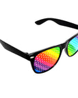 Wayfarer Party Glasses (Rainbow Stripe)