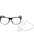 Grandma Glasses with Pearl Chain