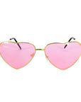 Heart Party Glasses with Metal Frame (Pink)