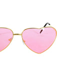 Heart Party Glasses with Metal Frame (Pink)