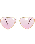Heart Party Glasses with Metal Frame (Light Pink)