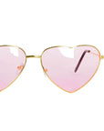 Heart Party Glasses with Metal Frame (Light Pink)