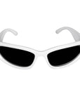 White Wrap Sci-Fi Spy Glasses