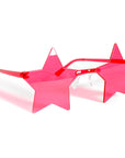 Hot Pink Star Perspex Party Glasses