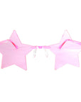 Light Pink Star Perspex Party Glasses