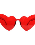 Red Retro Hearts Perspex Party Glasses